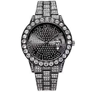 NEW Blacked Out Bling Crystal Hip Hip Watch - Unisex